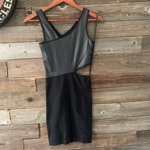Black Bebe cocktail mini dress